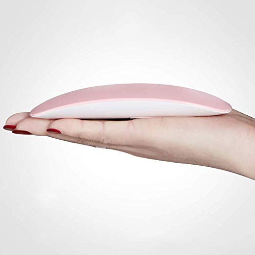 Lámpara LED UV Uñas 6W portátil Secador de Uñas para Unas de Gel manicura Shellac Gel Esmalte de Uñas Manicura Pedicure (ROSADO)