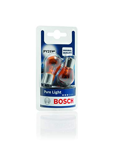Lámparas Bosch para vehículos Pure Light PY21W 12V 21W BAU15s (Lámpara x2)
