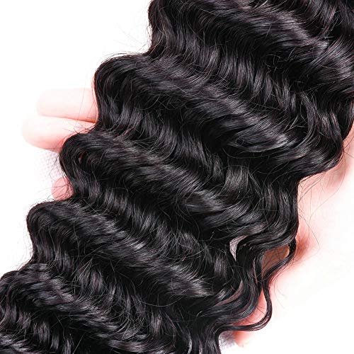 Lananel Extensiones de Cabello Natural Cortina Rizado Brasileño Pelo Natural Humano 3 Paquetes Cabello humano Rizado Brasileño 8A Virgen Pelo Humano Natural Brasileño Rizado 10 12 14 pulgadas