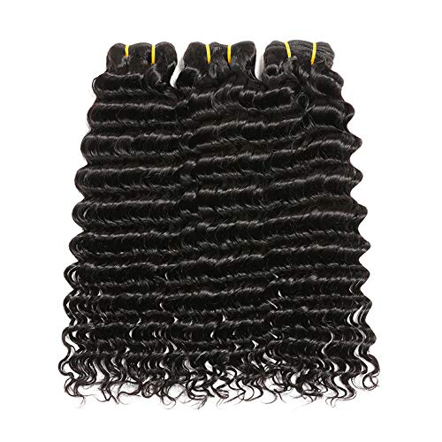 Lananel Extensiones de Cabello Natural Cortina Rizado Brasileño Pelo Natural Humano 3 Paquetes Cabello humano Rizado Brasileño 8A Virgen Pelo Humano Natural Brasileño Rizado 10 12 14 pulgadas