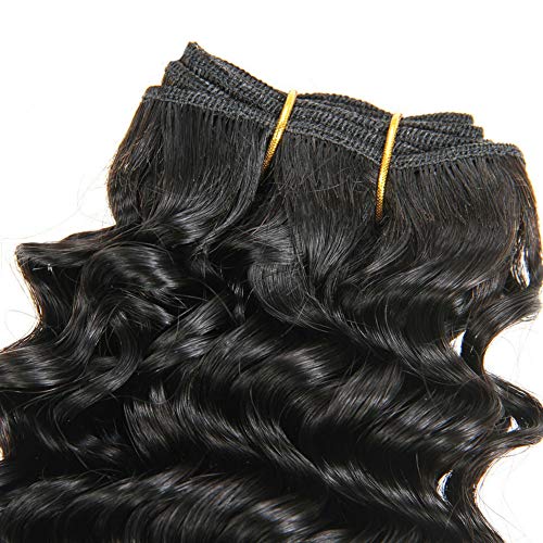 Lananel Extensiones de Cabello Natural Cortina Rizado Brasileño Pelo Natural Humano 3 Paquetes Cabello humano Rizado Brasileño 8A Virgen Pelo Humano Natural Brasileño Rizado 10 12 14 pulgadas