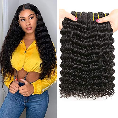 Lananel Extensiones de Cabello Natural Cortina Rizado Brasileño Pelo Natural Humano 3 Paquetes Cabello humano Rizado Brasileño 8A Virgen Pelo Humano Natural Brasileño Rizado 10 12 14 pulgadas