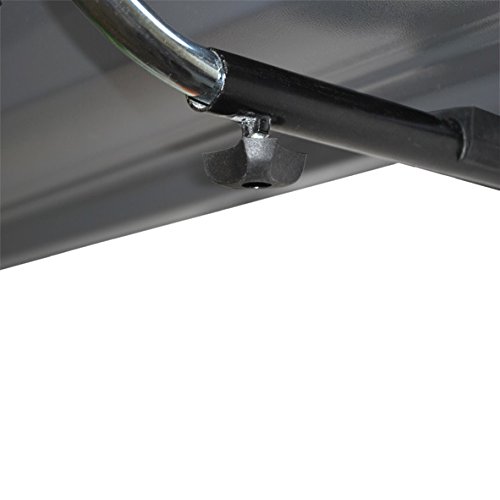 LANCO Automotive Soporte de Pared Space Pro LI-1301 (Diseño Robusto, Fácil instalación, Retráctil para Ahorrar Espacio, Made in EU) - Cromo/ Negro, Juego de 2