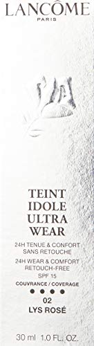 Lancôme Teint Idole Ultra Wear Base de Maquillaje Tono 02 Lys Rosé - 30 ml