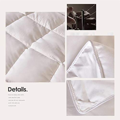 LanPerro Ganso Blanco Edredón King Size, 850 Energía del Terraplén, All Seasons Hotel Inicio Ganso Edredón con El Cantón Aquí, Regalar 2 Genuino Almohadas De Plumas,220 * 240CM 3KG