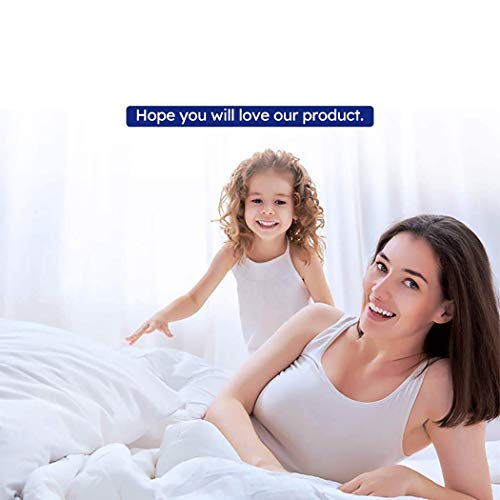 LanPerro Ganso Edredón King, 95% Blancos Ganso, All Seasons Europea Ganso Edredón con El Cantón Aquí, Mullido Medio Calor,180 * 220CM 4KG