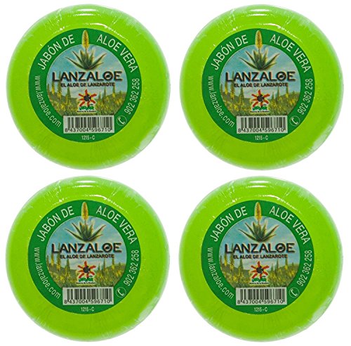 Lanzaloe jaboncillos de aloe vera 100gr pack 4uds