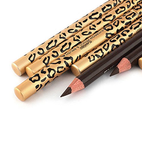 LÁPIZ BROWEN OJOS LGOS CON CEPILLO MAQUILLE COSMÉTICO LÁPIZ IMPERMEABLE(Gris)