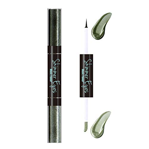 Lápiz delineador de ojos a prueba de agua, 6 colores a prueba de agua, de larga duración, lápiz de delineador de ojos, lápiz, delineador de ojos, herramienta de maquillaje(verde)