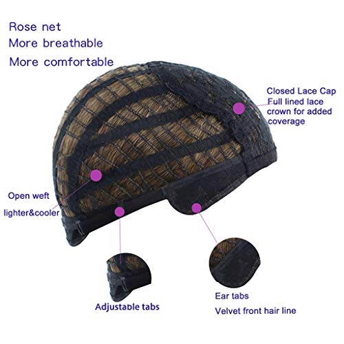 Largo y Rizado Cabello castaño Peluca de Las Mujeres Natural Aire Rizado Flequillo Alta Temperatura de Seda Rosa Pelo Redondeada Longitud del Pelo Natural 50 cm