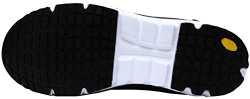 LARNMERN Zapatos de Seguridad Hombres Mujer LM30 S1 SRC Zapatillas de Trabajo con Punta de Acero Ultra Liviano Reflectivo Transpirable(44.5 EU,SRC Negro)