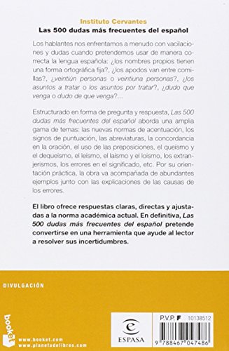 Las 500 dudas más frecuentes del español (Divulgación)