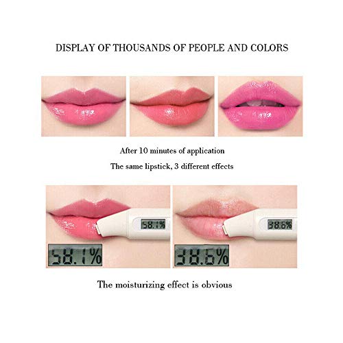 Las mujeres de Aloe Vera barras de labios hidratante Primer temperatura cambiante del color de belleza Verde