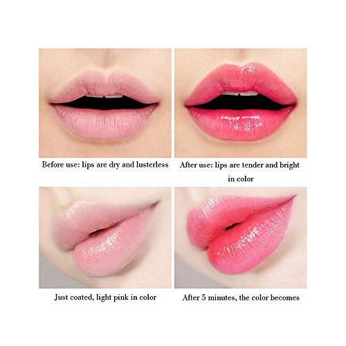 Las mujeres de Aloe Vera barras de labios hidratante Primer temperatura cambiante del color de belleza Verde