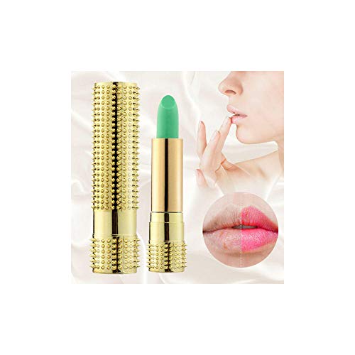 Las mujeres de Aloe Vera barras de labios hidratante Primer temperatura cambiante del color de belleza Verde