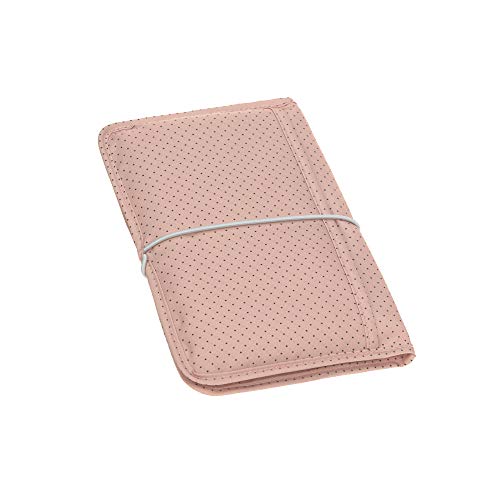 LÄSSIG Bolsa para pañales con cambiador para viajar, Color rosado (Dots Rose)