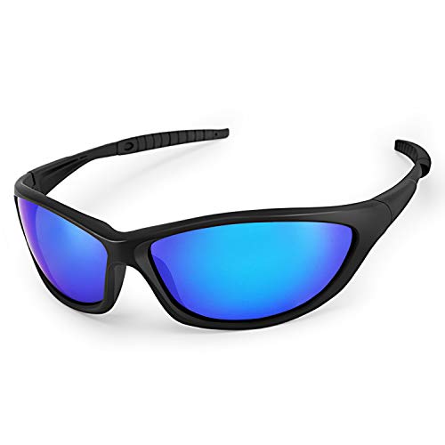 LATEC Gafas de Sol polarizadas, Gafas de Sol Deportivas para Unisex con 100% de protección UVA & Protección UV400, Marco irrompible TR90 para Deportes al Aire Libre Ciclismo Pesca Golf