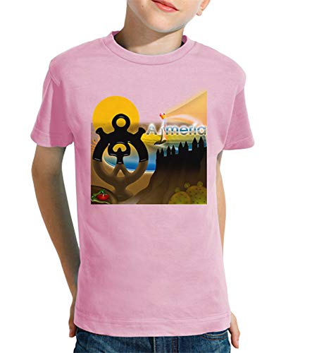 latostadora - Camiseta Almeria Peque para Nino y Nina Rosa L
