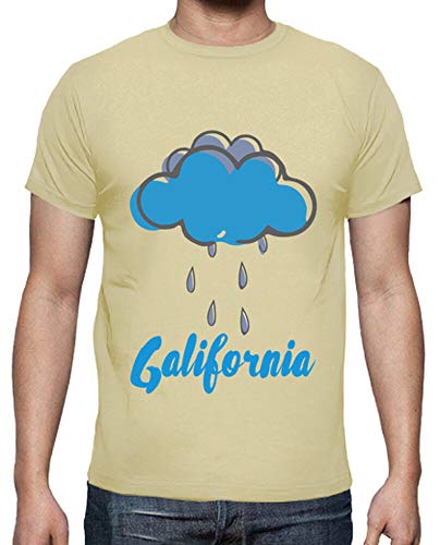 latostadora - Camiseta Galifornia para Hombre Crema S