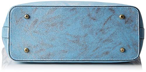 Laura Vita - 2593, Bolsos maletín Mujer, Azul (Bl), 12.5x29.5x39.0 cm (W x H L)