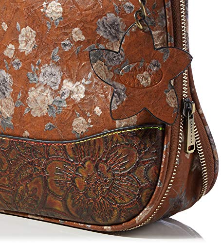 Laura Vita 3773, Crossbag para Mujer, marrón, Medium