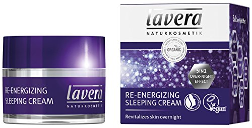Lavera crema de dormir re-energizing-5 in1 over-night-effect-Antienvejecimiento Crema hidratante Crema de Noche-Vegan Orgánica Cuidado de la piel Set Natural & innovador cosméticos Set 50 ml