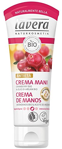 Lavera crema manos antietà ∙ Vegan ∙ Bio ∙ 100% cosméticos naturales Paquete de 4 x 75 ml