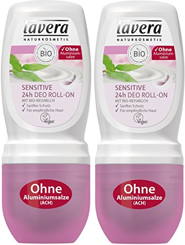 Lavera Desodorante Roll-on Sensible, Paquete 2er (2 x 50 ml)