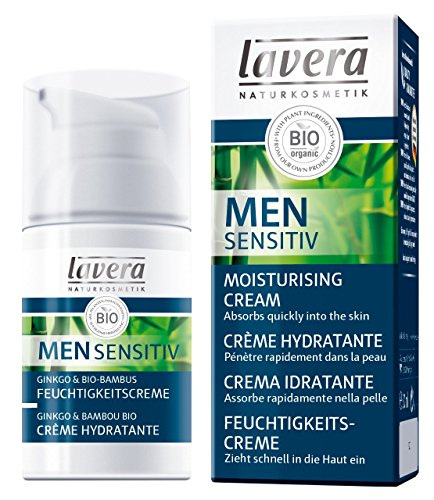 Lavera Men Sensitiv Crema Hidratante - absorbe rápidamente - vegano - cosméticos naturales 100% certificados - cuidado de la piel - 30 ml