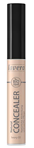 lavera Natural Concealer -Ivory 01- Maquillaje corrector ∙ Fórmula cremosa ∙ Suave para la piel ∙ Vegan ✔ Cosmética Natural ✔ Bio ✔ Maquillaje Organico 100% Certificado (5.5 ml)