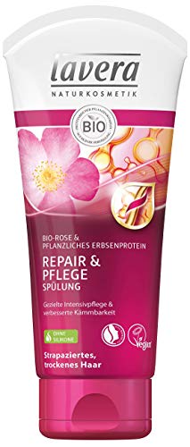 lavera pelo Acondicionador Repair & Cuidado - Rose Flores Agua, 200 ml