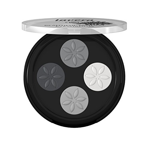 lavera Sombra ojos mineral cuatro -Smokey Grey 01- vegano - cosméticos naturales 100% certificados - maquillaje - 3 gr