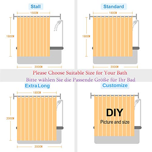 LB Flamenco Rosa Tropical Cortina de Ducha con Ganchos,150W * 180H CM Hojas de Palma de la Selva de Verano Cortinas de baño, Tejido de poliéster Resistente al Agua antimoldes