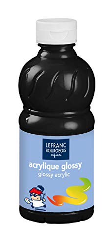 L&B- Pintura acrílica, Color Negro, 250 ml (807541)