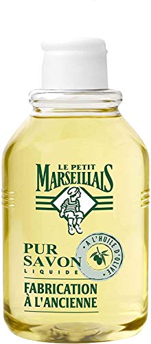 Le Petit Mars illais – Jabón líquido Pur Savon olivo 300 ml original de Francia + 2 Después de relleno Packs de 250 ml cada uno