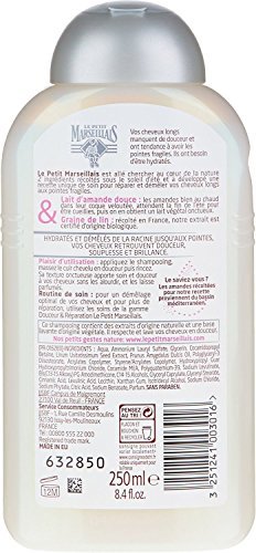 LE Petit Marseillais Hair Shampoo with Lin & Sweet Almond ( 250 ml ) Made in E.U. by Le Petit Marseillais