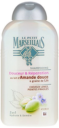 LE Petit Marseillais Hair Shampoo with Lin & Sweet Almond ( 250 ml ) Made in E.U. by Le Petit Marseillais