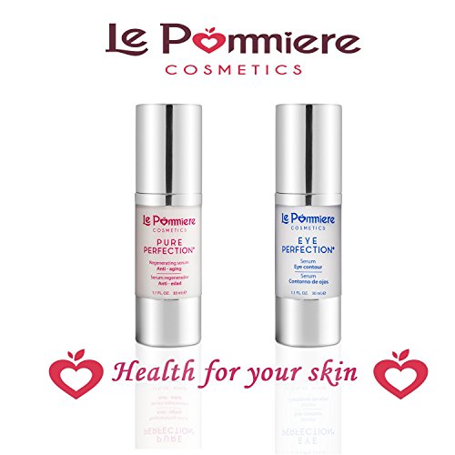 Le Pommiere serum facial hidratante ácido hialurónico antiedad 30ml. Anti arrugas piel normal, seca, grasa o mixta con vitamina A retinol, C, E, colágeno, coenzima Q10, aloe vera. Hombre & mujer