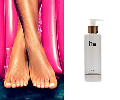 Le Tout After Sun 200 ml, Leche Hidratante para el cuidado de la piel tras la exposición al sol con efecto Calmante y refrescante con extracto de Manzanilla, Aloe Vera, Colágeno e Hidratante Natural