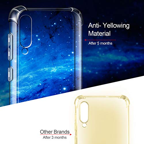 Leathlux Funda Samsung Galaxy A70 + [2 Pack] Cristal Templado Protector de Pantalla, Ultra Fina Silicona Transparente TPU Carcasa Protector Airbag Anti-Choque Anti-arañazos Case Cover para Samsung A70