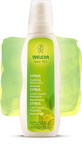 Leche Corporal hidratante de Citrus, ideal para el verano - Weleda (200 ml) - Se envía con: muestra gratis y una tarjeta superbonita que puedes usar como marca-páginas!