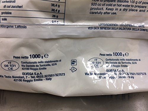 Leche En Polvo Entera Para Adultos, Pastelería Y Helados - 1 Kg - Made in Italy