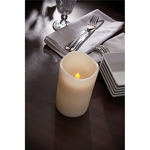 LED Vela de cera ánimo Luz olores de vainilla Deko Luz ø7,5 X 12,5 cm Juego de 2