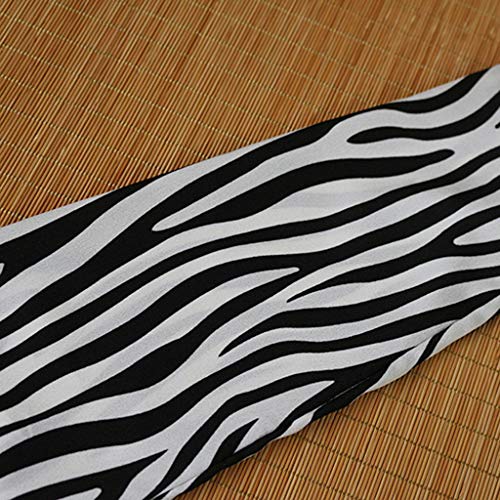 LEEDY Moda Mujer con Cuello En V Manga Larga Gasa Estampado De Cebra Camisa Suelta Ocasional Camiseta