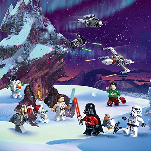 LEGO 75279 Star Wars Calendario de Adviento Navidad 2020, Miniset de Contrucción con Naves Estelares y Personajes Icónicos