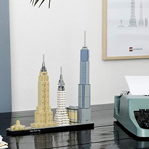 LEGO Architecture - New York, Set de Construcción de Nueva York con el Empire State y la Estatua de la Libertad, Regalo Coleccionable (21028)