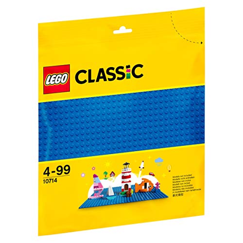 LEGO Classic - Base Azul de Juguete de Construcción de 25 cm de Lado para Juegos Creativos y Educativos como Complemento a tus Sets (10714)