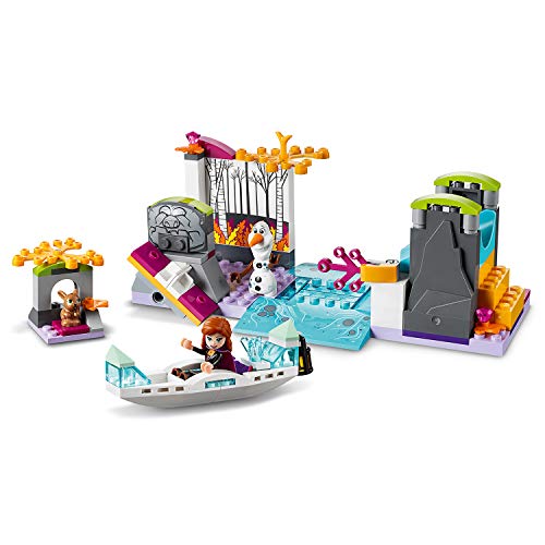 LEGO Disney Princess - Expedición en Canoa de Anna, Incluye Minifigura de Olaf y un Conejito, Piragua de Juguete para Construir, Juguete de Frozen 2 (41165)