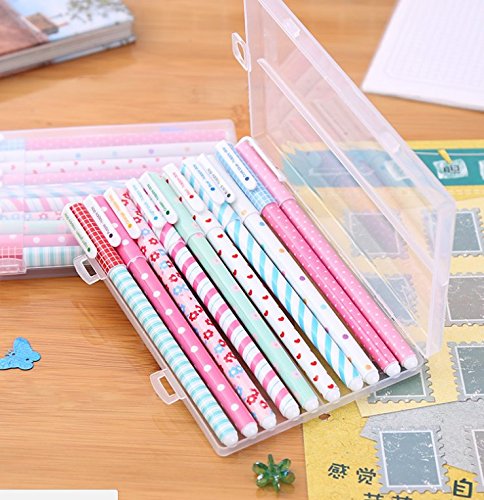 leisial 10 pcs multi colores colorido bolígrafos de tinta de gel (mayorista papelería kawaii, 1, 1