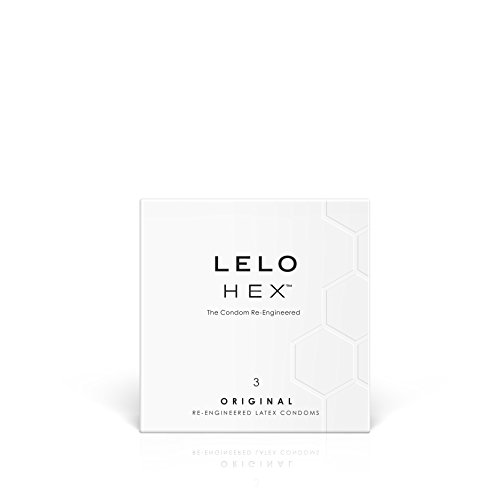 Lelo Hex Condones con Estructura Hexagonal Única - 1 pack, 3 unidades
